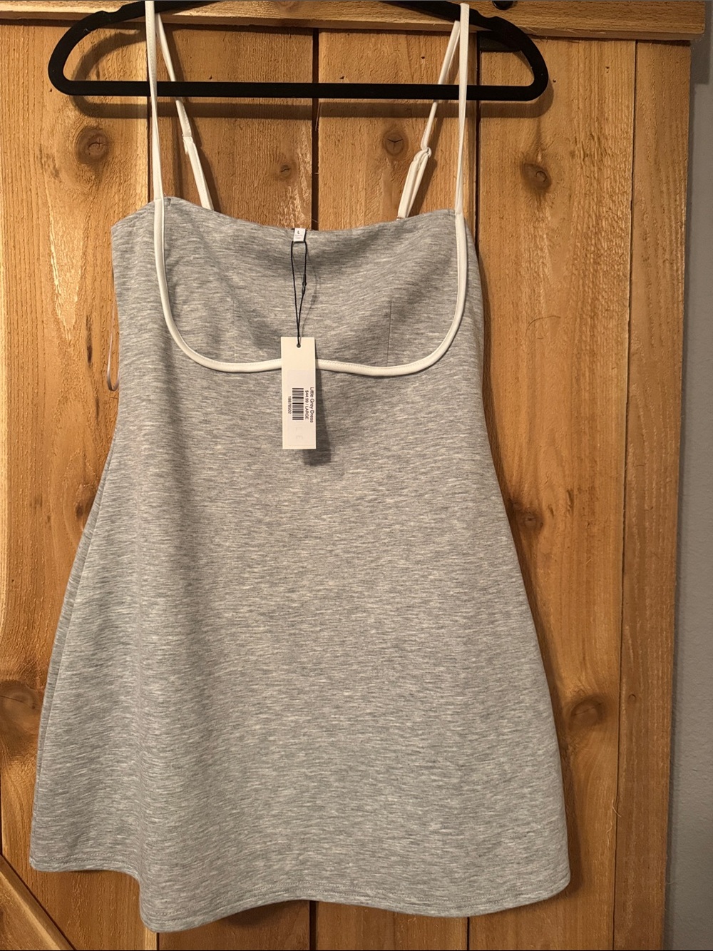 Women’s Grey Spaghetti-Strap Tank Jumpsuit